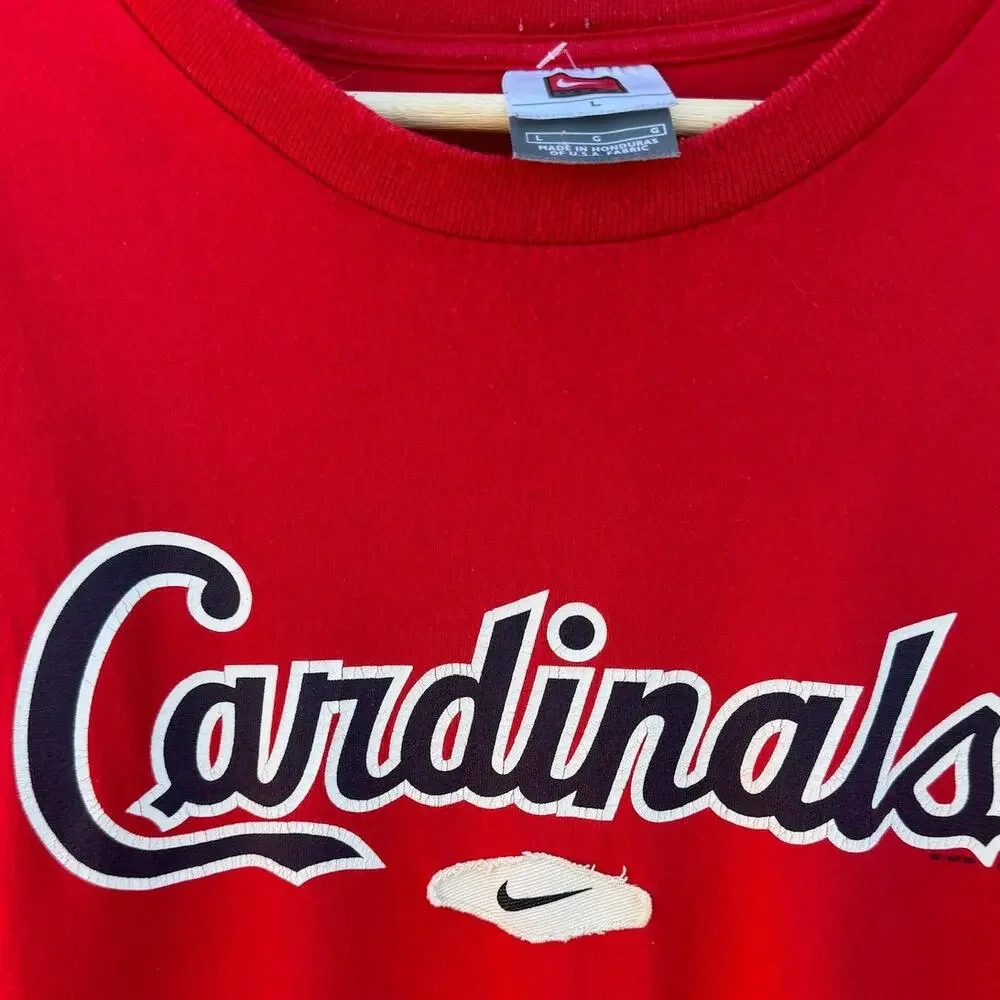 St. Louis Cardinals Nike MLB Baseball Red Men's Shirt Large